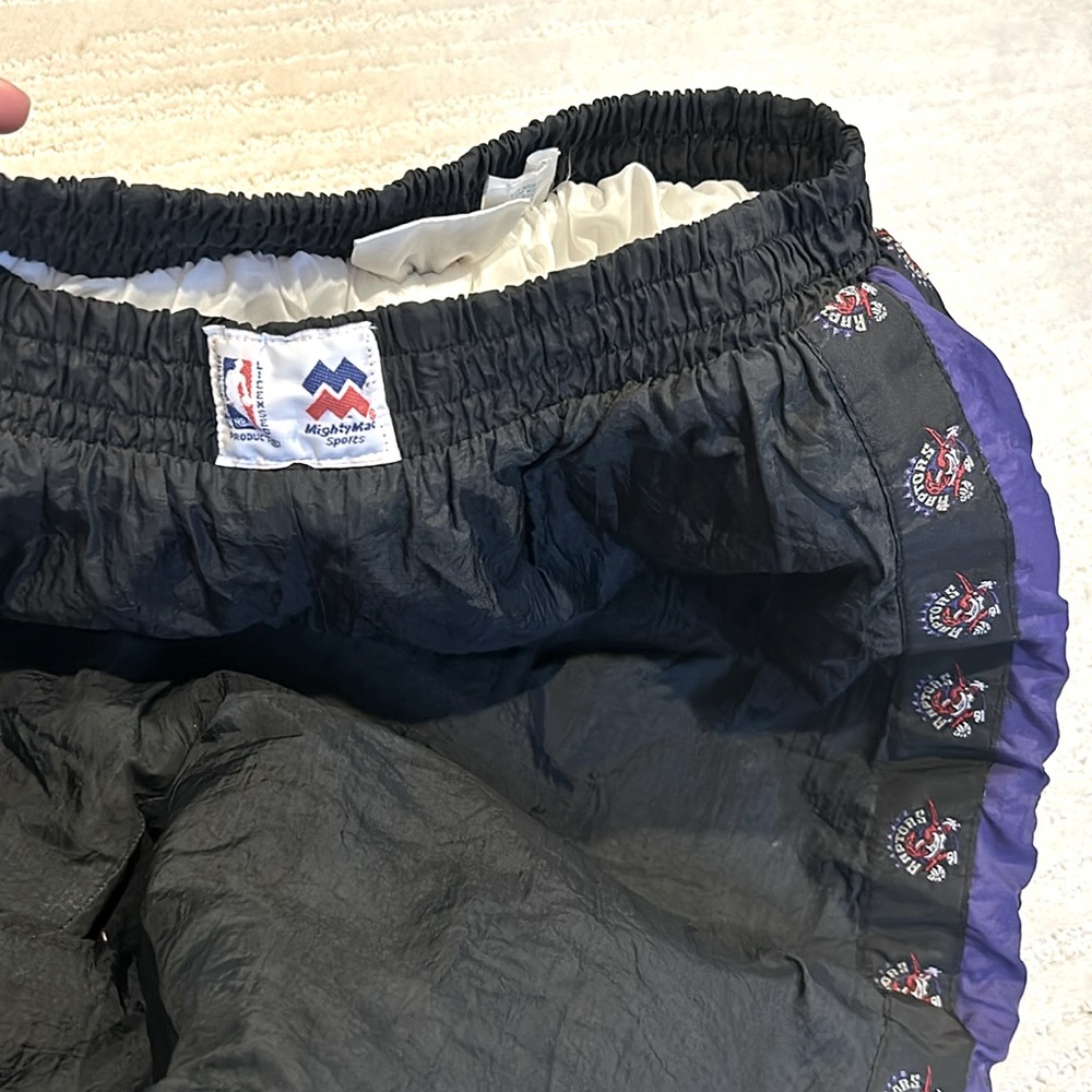 Vintage 90's Toronto Raptors NBA X Mightymac Sports Puffer snow pants Boys 14-16
